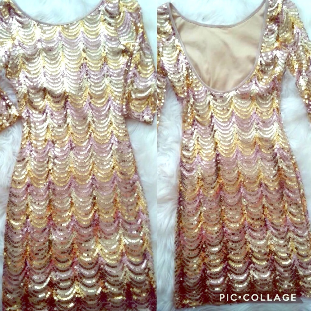 Gold dress